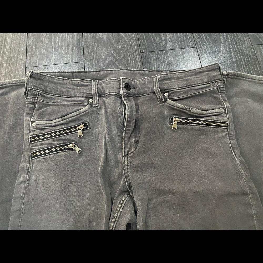 H&M stretchy black/white greyish jeans
